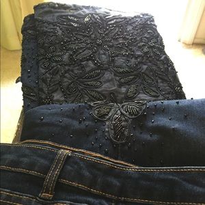Style and Co hand embellished jeans